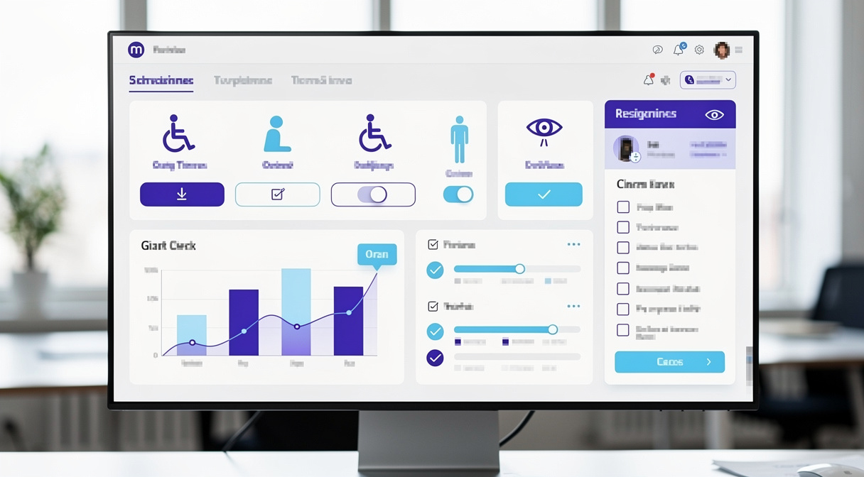 Barrierefreiheit und BFSG: Was Webdesigner 2025 beachten – Dashboard-Ansicht